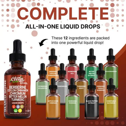 Premium Organic Berberine &  Ceylon Cinnamon Liquid Drops