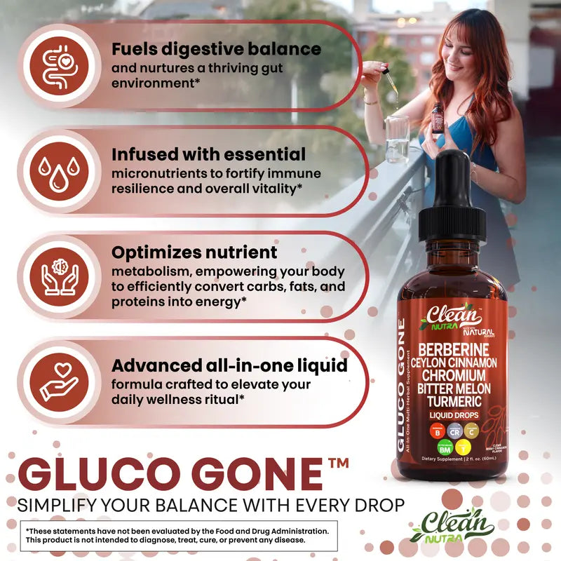 Premium Organic Berberine &  Ceylon Cinnamon Liquid Drops