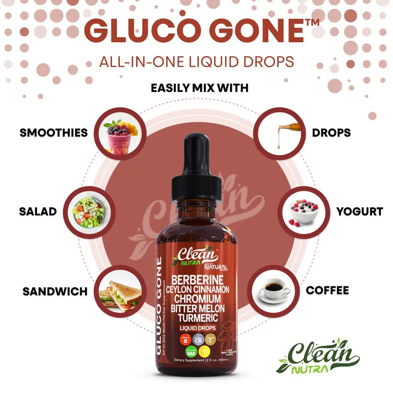 Premium Organic Berberine &  Ceylon Cinnamon Liquid Drops