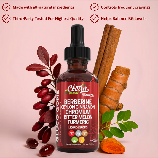 Premium Organic Berberine &  Ceylon Cinnamon Liquid Drops
