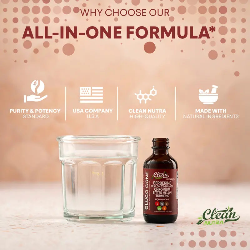 Premium Organic Berberine &  Ceylon Cinnamon Liquid Drops