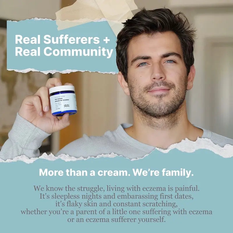 Premium Eczema Relief Cream with Sea Moss, Aloe Vera & Oats