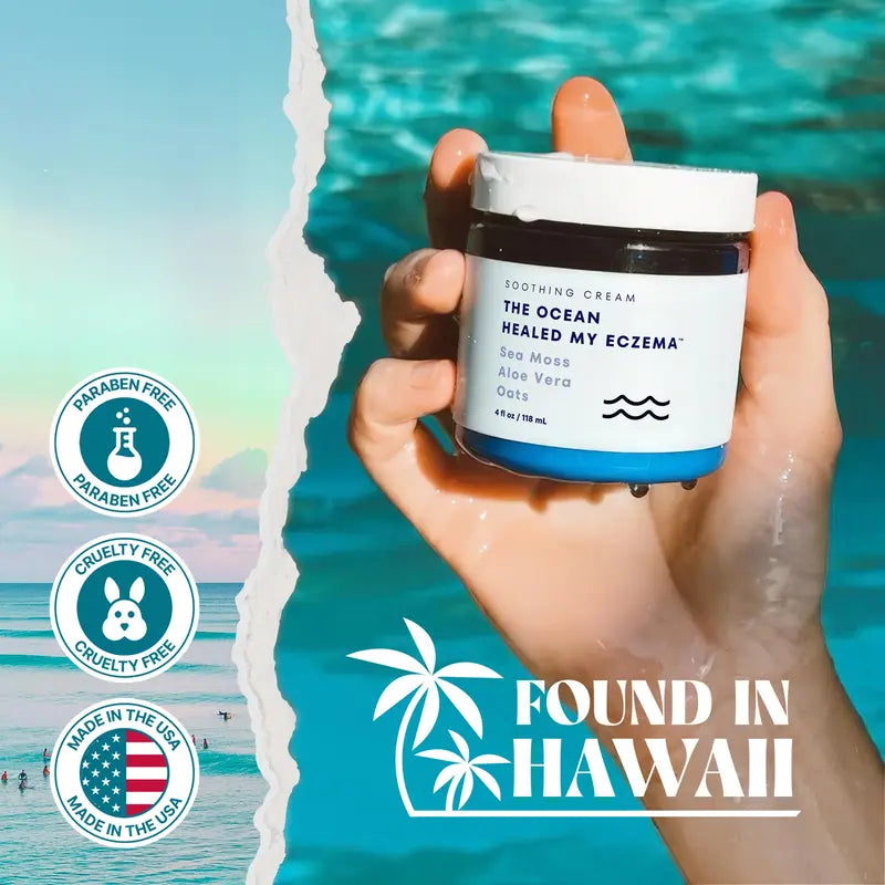Premium Eczema Relief Cream with Sea Moss, Aloe Vera & Oats